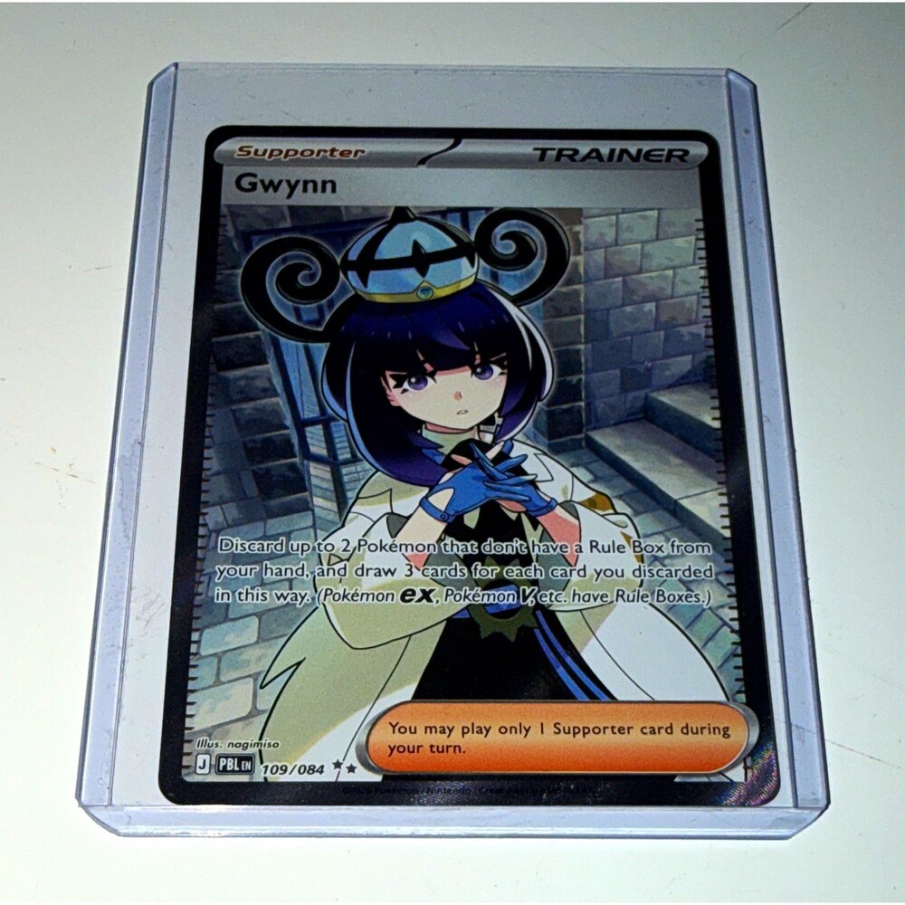 Nintendo Gwynn 109/084 PBLen Holo Ultra Rare Trainer-Supporter English